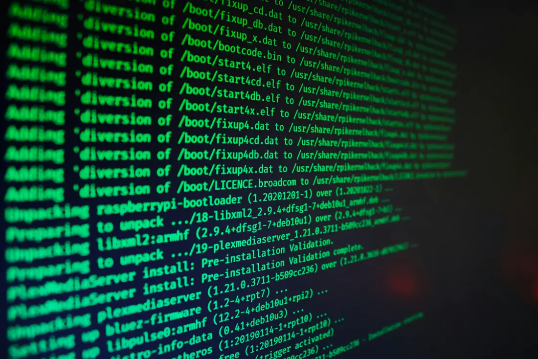 Terminal screen scrolling through an automated install